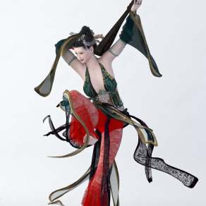 现代敦煌飞天美女3D模型下载